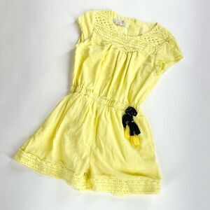 Peek kids yellow lightweight shorts romper 8